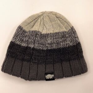 Turtle Fur Youth Gray Black Knit Gradient Winter hat